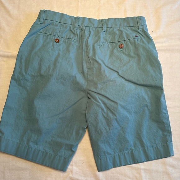Tommy Hilfiger. Sage green shorts. Worn once. - Picture 3 of 3
